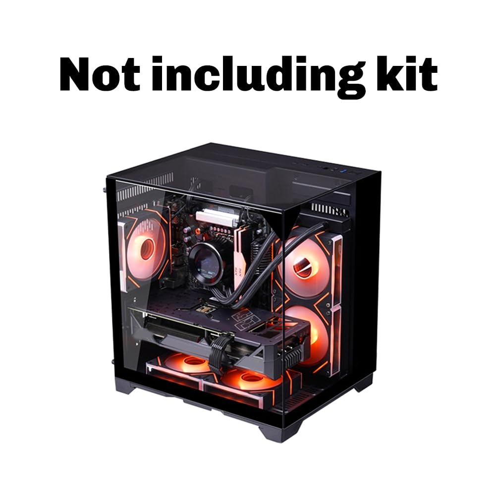 Case per PC Sea View Room per Computer da Gioco Desktop con Scheda Madre M-ATX A Doppio Vetro Temperato su Entrambi I Lati. Cabinet per PC Gamer.