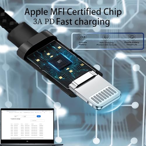 Câble USB C vers Lightning 4m charge rapide PD pour iPhone iPad