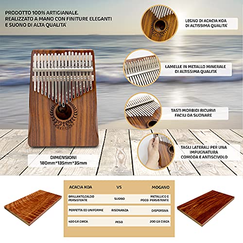 Qepnia Kalimba Professional 17 touches Instrument de musique en bois Portable pouce touche musique son doux Kazoo Kit… - Les Beatles, Paul McCartney, John Lennon, RIngo Starr, George Harrison Qepnia Kalimba Professional 17 touches Instrument de musique en bois Portable pouce touche musique son doux Kazoo Kit… – Image 3