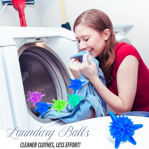 Image of Acetap Washing Machine Cleaner Balls, Reusable Scrubbing Laundry Balls, Tangle-Free Clothes Cleaning Ball, Enhances Washing Power, Prevents Wrinkles & Lint, Durable Washer Balls (Pack of 10)