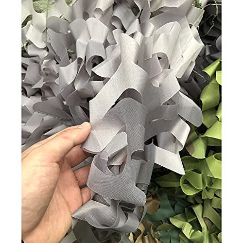 Da0pxer Red De Camuflaje, Malla De Camuflaje De Protección Solar Gris, Red De Sombra De Camuflaje Militar De 1,5/2/4/6/8m, para Caza, Patio, Decoración De Jardín, Personalizable,3x10m(9.8 * 32.8ft) Cover
