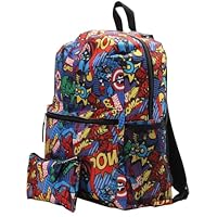 Fast Forward Marvel Avengers Kids Backpack for School - 16\" Boys Backpack Bookbag for Preschool Kindergarten and Elementary, Size One Size, Avengers Blue