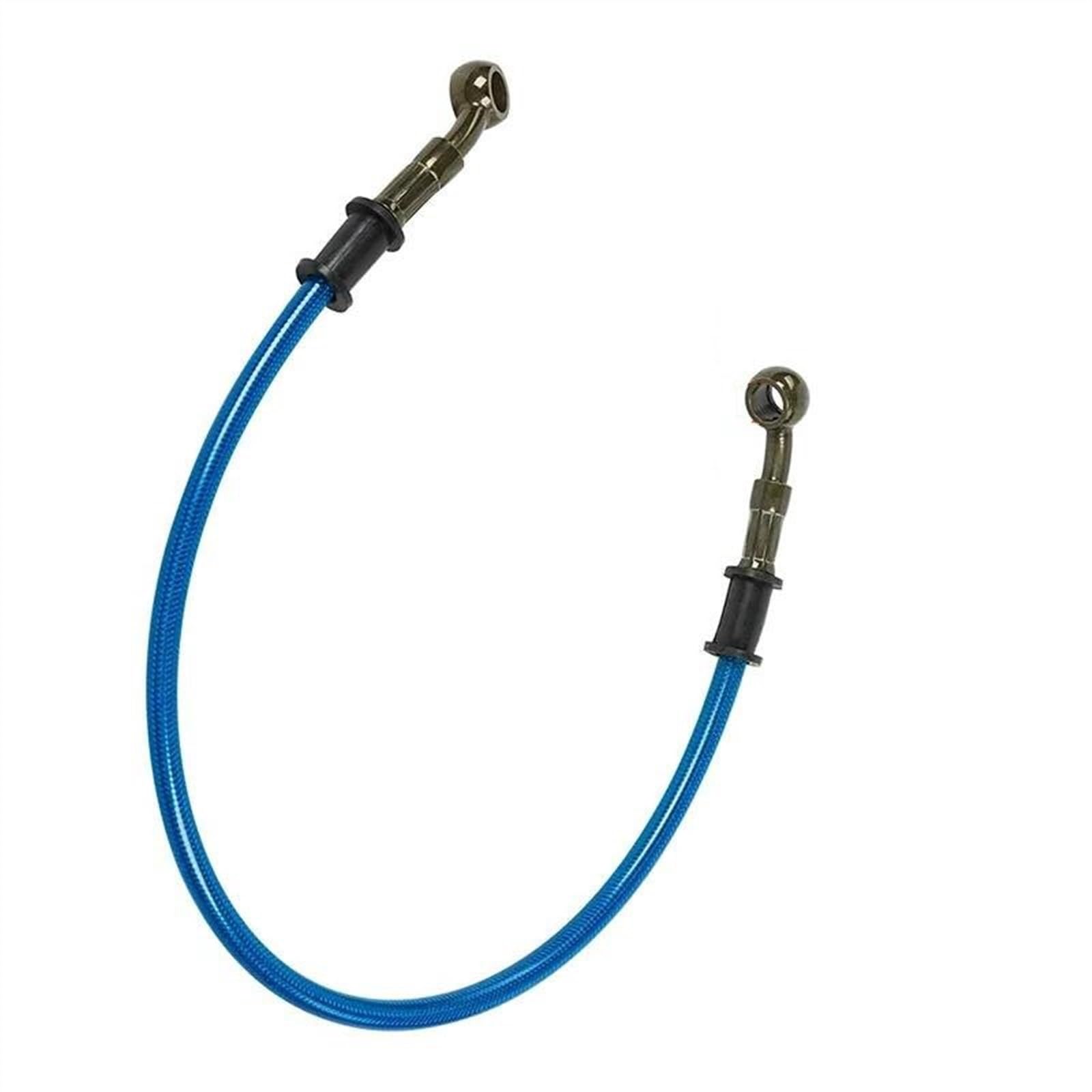 Ksxzw Blue Motorbike Part 500Mm Universal Motorcycle Hydraulic Brake Hose Line Cable Hole Inner Diameter 10Mm Motorbike Braided Tube Clutch Oil(Blue)