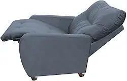 Poltrona Para Extensão De Cílios Reclinável Suede Imperio Moderno Grafitte