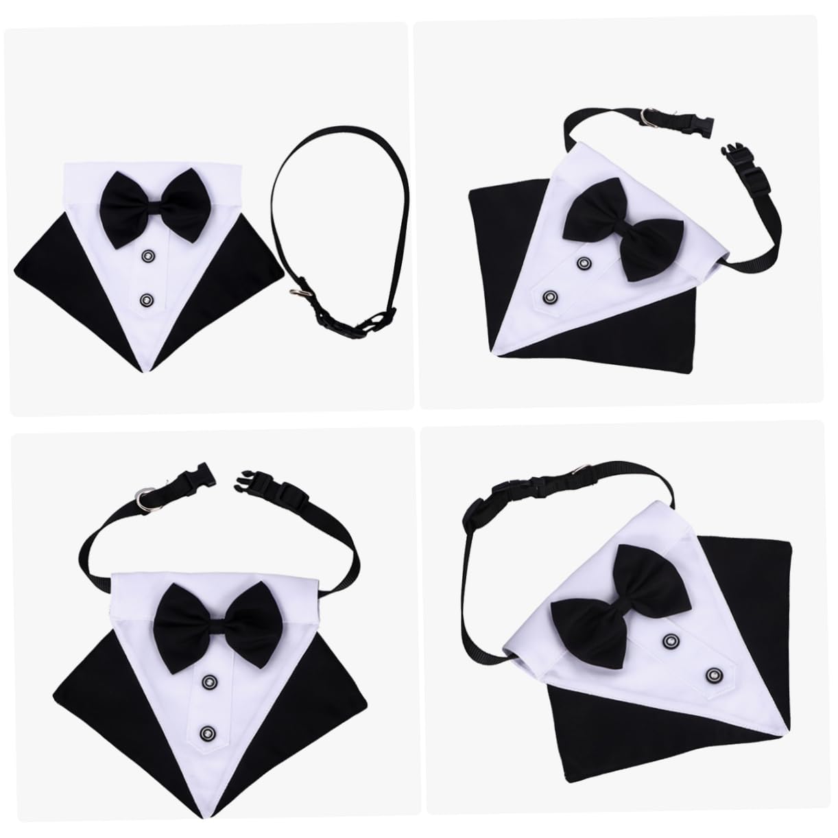 BESPORTBLE 3ensembles Bandana Triangulaire Adorable pour Chien Écharpe De Mode Accessoire Pratique pour Et Style Élégant avec Nœud
