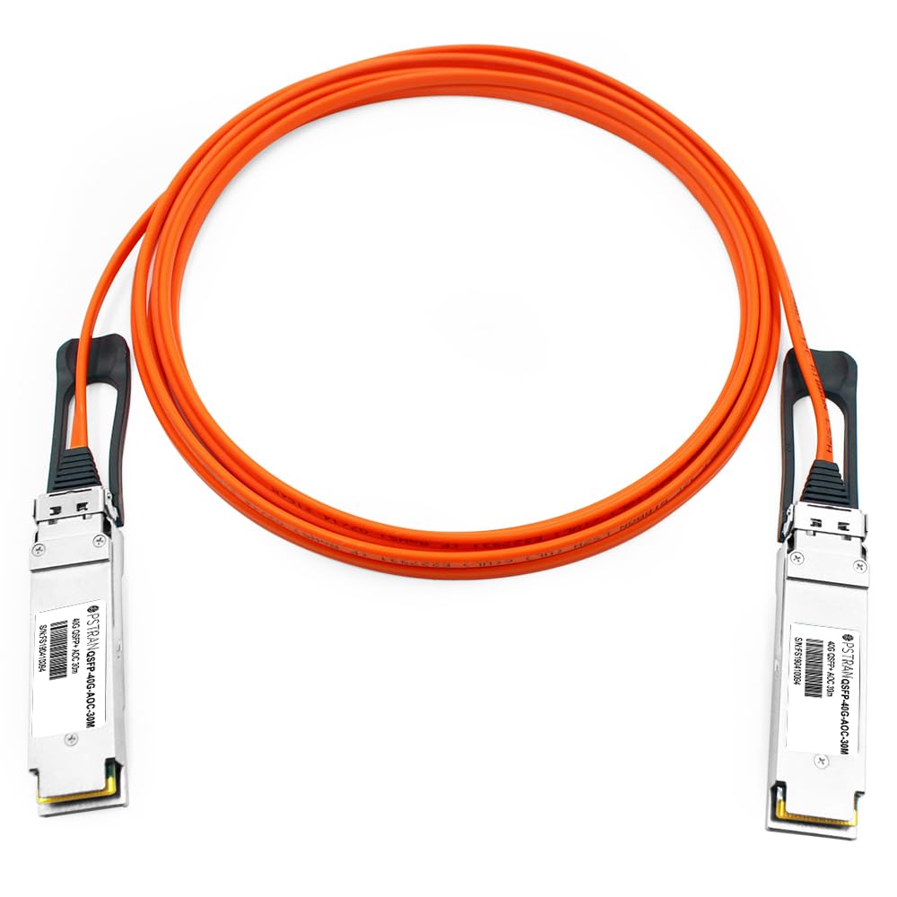 30m (98ft) 40G QSFP+ to QSFP+ Active Optical Cable Compatible with Cisco QSFP-H40G-AOC30M