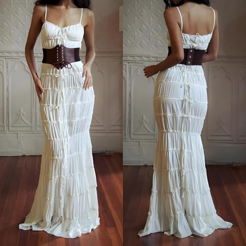 Ladies' lace waistband, tight corset, elastic, medieval court waistband, suitable for Halloween dress up2