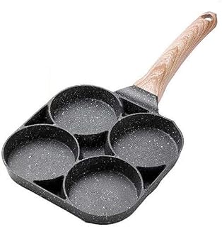 Sksngf Casseruola di pollo muffa della polpetta padella antiaderente durevole quattro fori Mold Diffusione design The Heat è uniforme, veloce e senza sforzo, conveniente/durevole adatto for famiglie