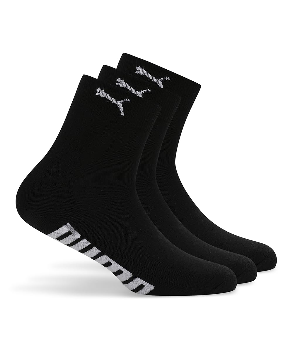 Cotton Unisex 3-Pair Sports Socks Ankle Length