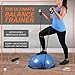 URBNFit Half Balance Ball - Stability Balance Board Trainer w/Resistance Bands for Core and Full Body Exercise