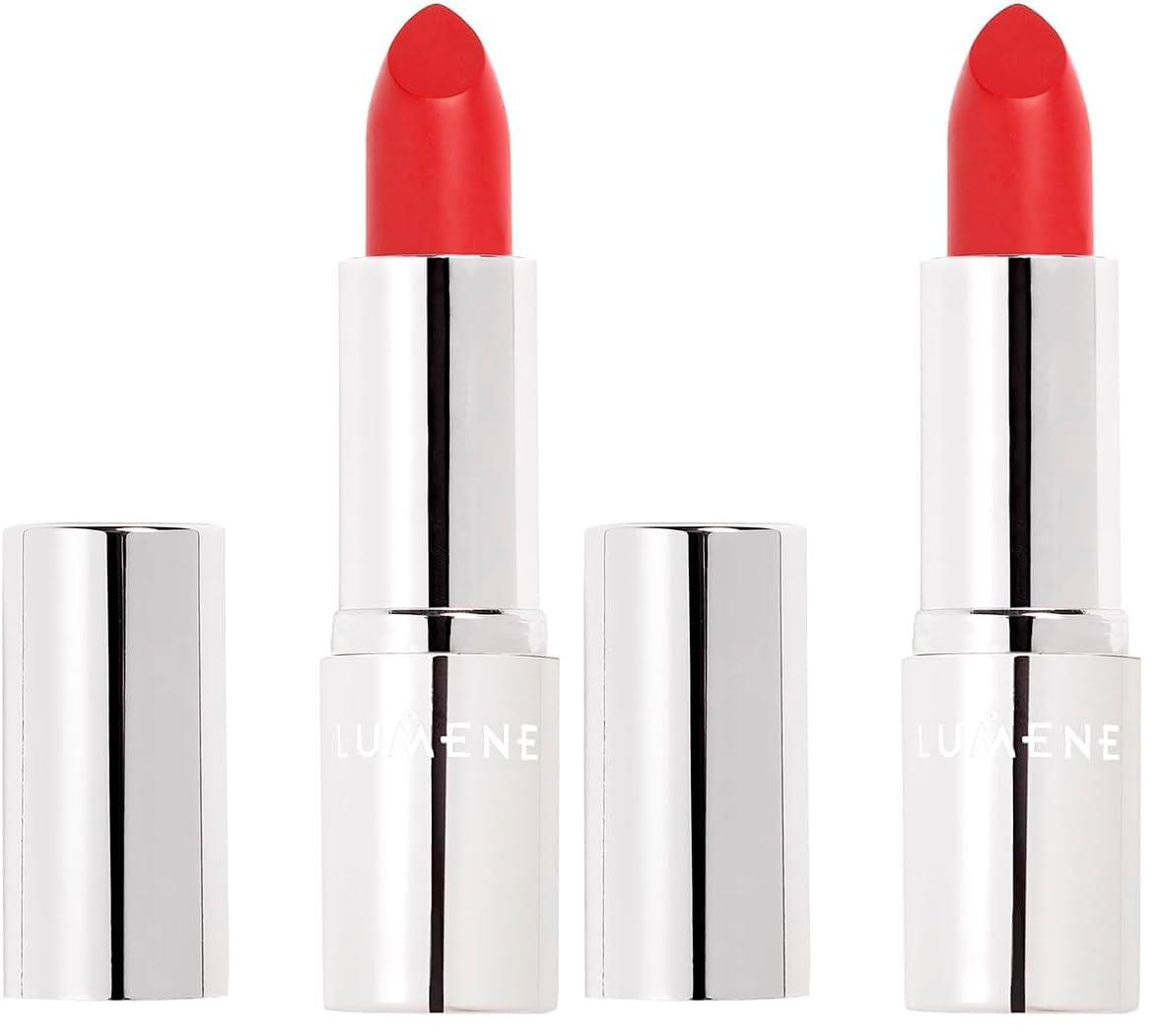 LUMENE Luminous Moisture Lipstick Parlak Bitişli Nemlendirici Etkili Ruj 12 Strawberry Kiss (2 paketi)