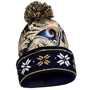 FOCO Los Angeles Rams NFL Big Logo Light Up Printed Beanie