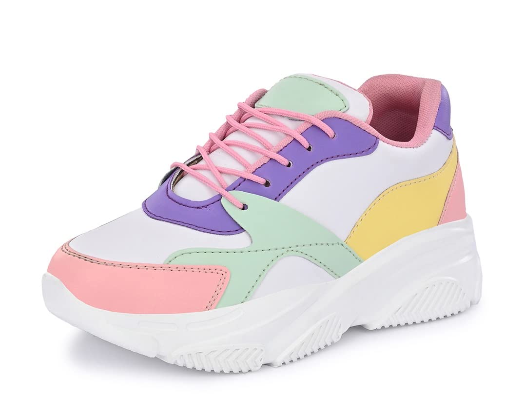 MACTREE Womens Purple Synthetic Sneakers - 6 UK (B0BVZ4YVND) Amazon Price History, Amazon Price Tracker