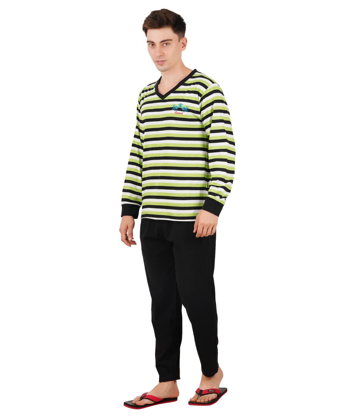 gokul fashion Black Striped Set-picture-42