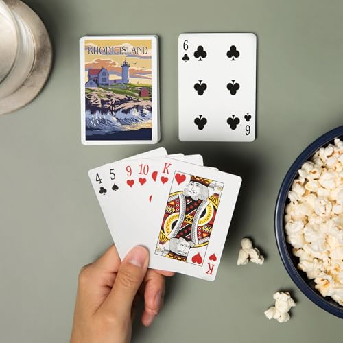 Baraja de 52 cartas tamaño póker Rhode Island miniatura 2