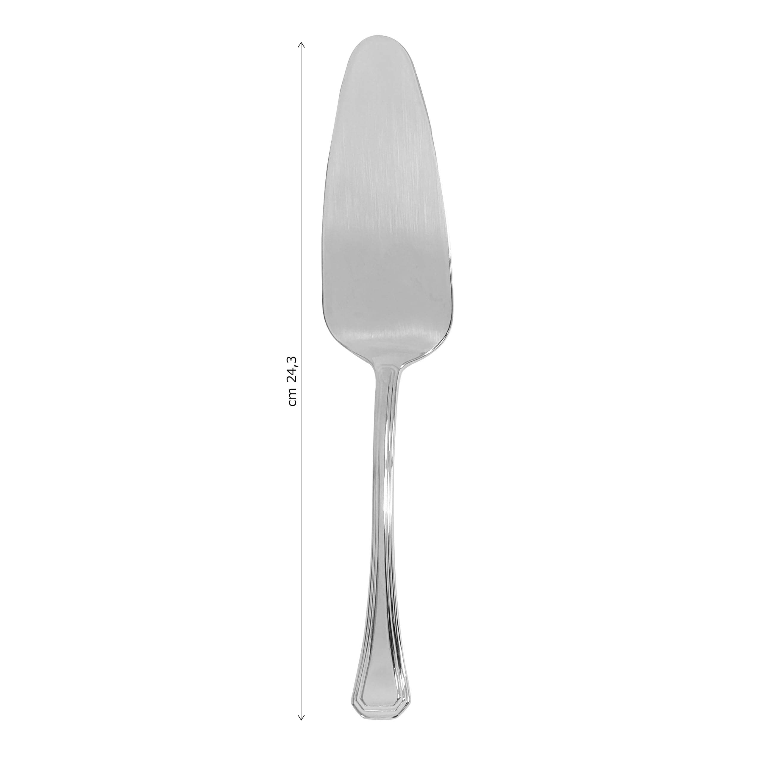 Pintinox - Set 13 Posate da dolce, Servizio di 12 Forchettine Dessert più paletta per Torta Serie Octavia, Acciaio Inox 18/10,