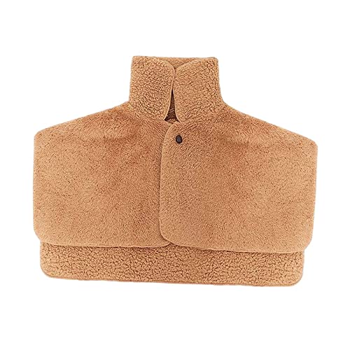 Shoulder Brace Warmer Neck Wrap Winter Keep Warm Comfortable Cape Shawl Back Warmer for Home Indoor Unisex Elderly