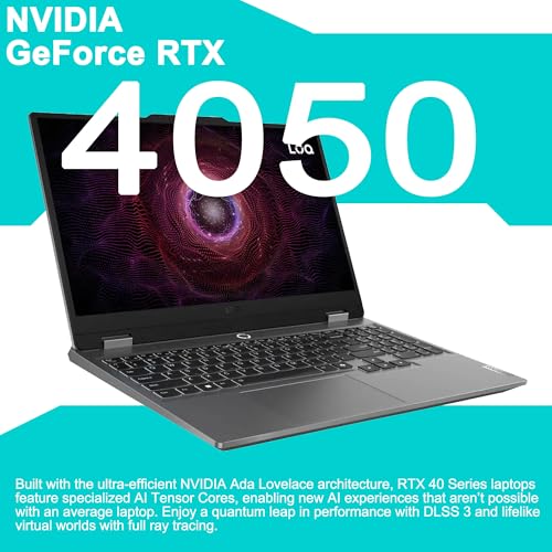 Lenovo LOQ Gaming Laptop 15.6" FHD 144Hz Ryzen 5 16GB 512GB SSD RTX 4050 miniatura 5