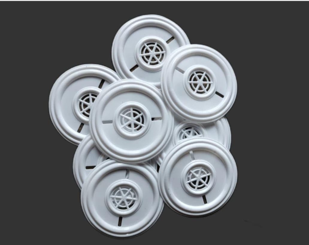 Modular Plate for Electrical Fan Round Sheet Plastic PVC Fan Sheet Cover Wall Plug Size 165mm (Pack of 5)-image-20