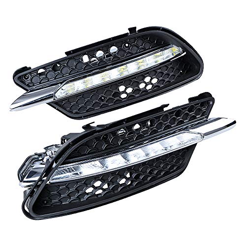AMOPA amopacorp Left & Right LED Fog Light Assembly DRL Daytime Running Light For Mercedes Benz W204 C Class C300 2008-2011