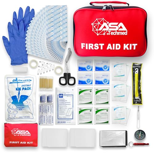 Emergency 154-Piece First Aid Kit: Comprehensive Safety for Home, Travel, & Outdoor Adventures - Water-Resistant, Durable, Compact