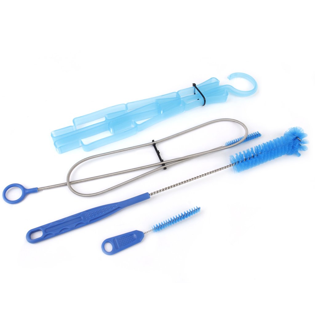 Kit de nettoyage de poche à eau avec sac bleu, tube et brosse de nettoyage de buse – Lot de 4 Kit de nettoyage de poche à eau avec sac bleu, tube et brosse de nettoyage de buse – Lot de 4