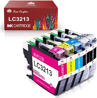 Toner Kingdom Compatible Ink Cartridge Replacement for Brother LC3213 LC3211 LC 3213 LC 3211 for Brother DCP-J774DW MFC-J890DW MFC-J895DW MFC-J497DW DCP-J772DW MFC-J491DW DCP-J572DW (5 Packs)