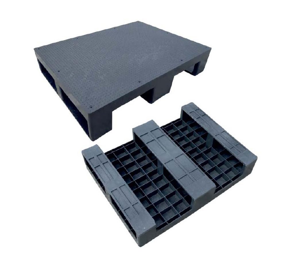 Palet de plástico 80x60x14,5cm, almacenamiento,Pallets, almacén, almacenamiento a prueba de humedad