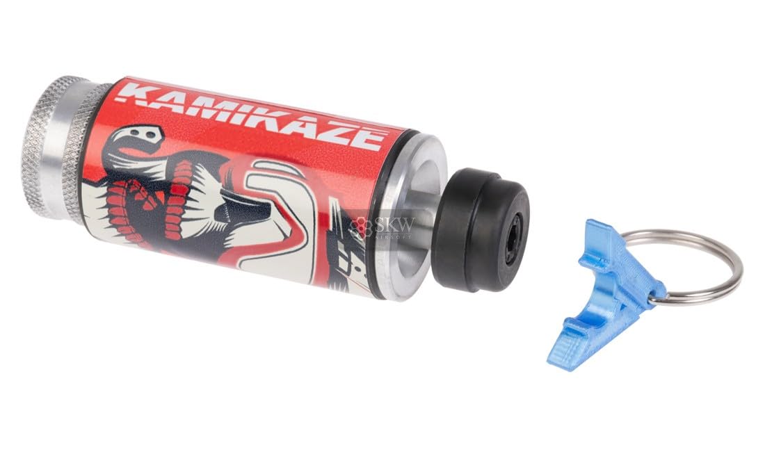 Genérico Granada de Detonación Kamikaze XS, Roja, 10 x 3,4 cm, Aluminio y Acero, para Entrenamiento y Airsoft Saigo Defense