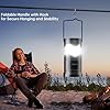 Lichamp 4-Pack Solar Camping Lantern, USB Rechargeable LED Lanterns Battery Powered Pop Up Flashlight Lamps with Three Modes Power for Power Outages Hurricane Supplies Emergency Indoor & Outdoor #5