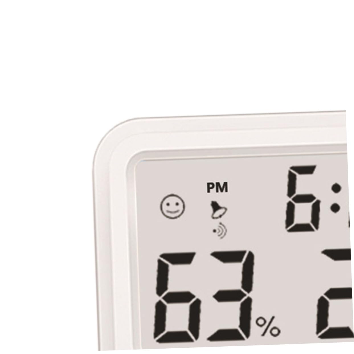 Happyyami Hygromètre Électronique 3 Pièces hygromètre domestique thermomètre intérieur thermomètre sans fil d'intérieur thermomètre domestique affichage numérique blanche Salon