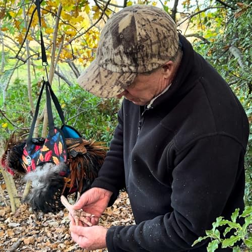 Image of DOWN UNDER OUTDOORS Chicken Carrier Sling Holder Bag with Handle, Chicken Accessories for Foot Treatment, Medic, Leg Injuries, Bumblefoot, Poultry Farm Carrying, Transport, Three Sizes (Small)