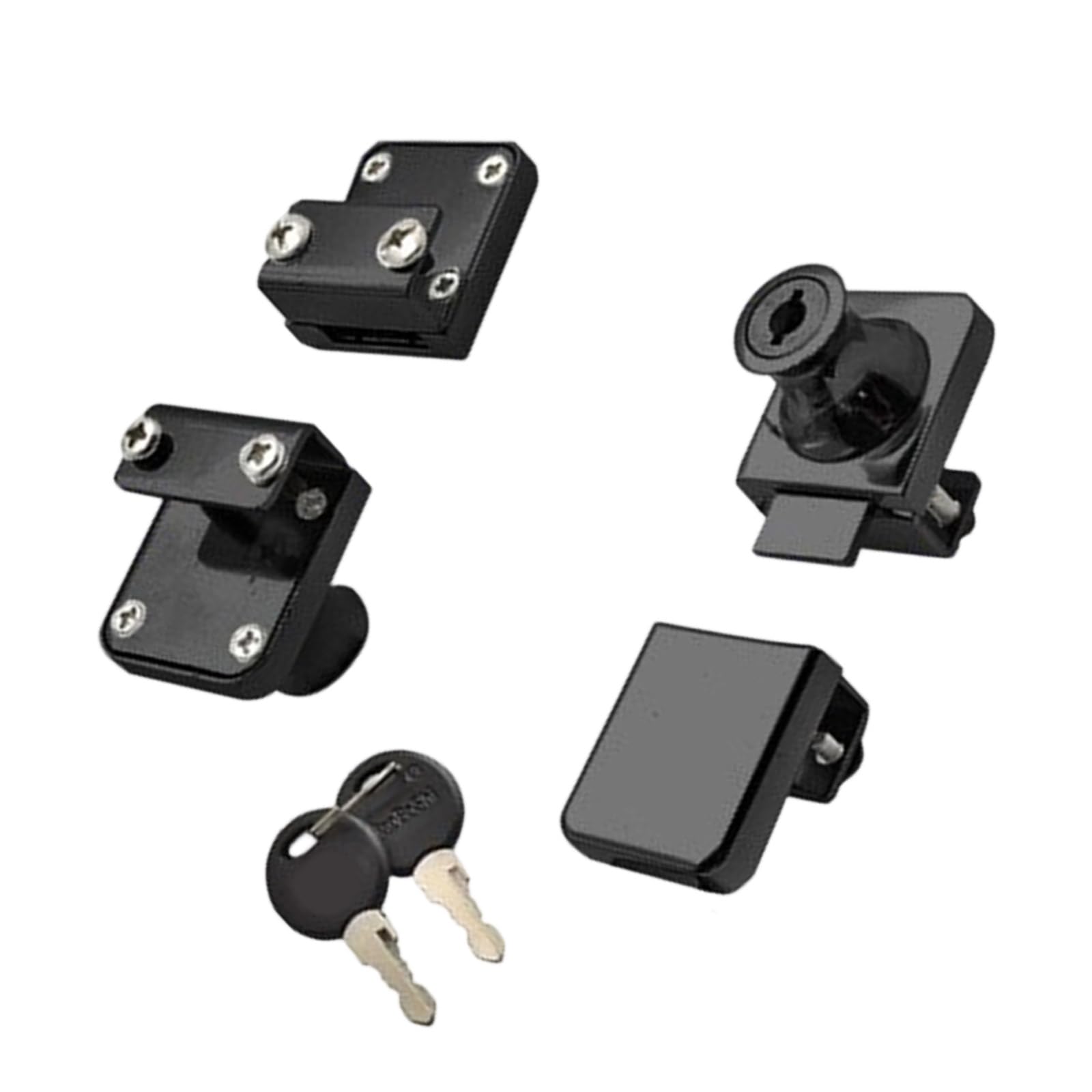 Universals Zincs Alloy Glass Door Security Lockset Cabinet Display Buckle Hardware Easy to Installation Showcase