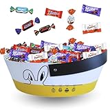 Assortiment de Chocolats de Pâques | Panier Chasse aux oeufs garni de 60 Friandises : KIND...