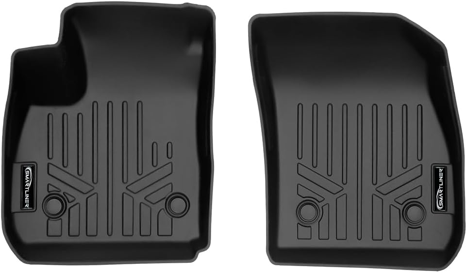 SMARTLINER Custom Fit All Weather 2 Row Floor Mat Liner Set Compatible with 2021-2023 Buick Envision