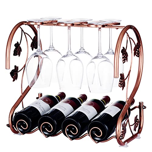 Soporte para 4 botellas y 6 copas de vino miniatura 1
