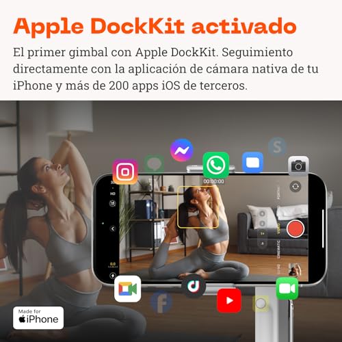 Insta360 Flow Pro Paquete Estándar – Gimbal estabilizador de teléfono impulsado por IA, Seguimiento 360º Infinito, estabilización de 3 Ejes, trípode Incorporado, portátil y Plegable 3
