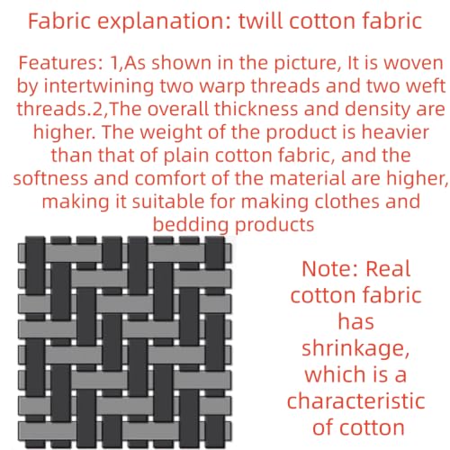 Image of Cotton Fabric DIY Making Supplies Quilting Patchwork Fabric Fat Quarter Bundles DIY for Quilting Cotton Patchwork Cushions (Blue, 18 inch x 22 inch)