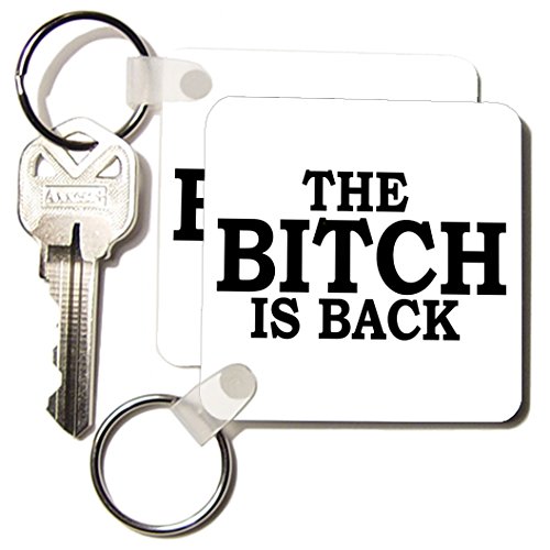 Porte-clés The Bitch est de retour 3drose KC 3554 1 lot de 2 accessoires de poche