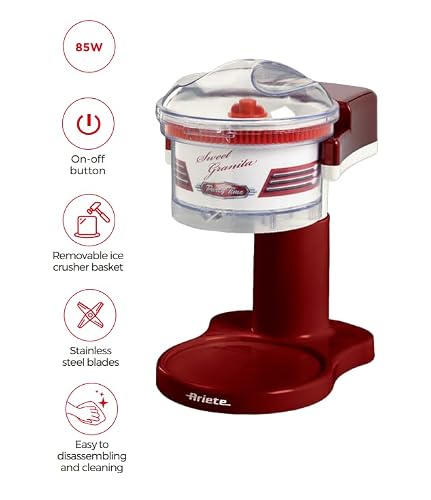 Ice Crusher Ariete 78 Sweet Granita Maschine zur Eiszerkleinerung