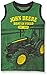 John Deere Little Boys' Best in Field Muscle Tee, Green/Black, 6
