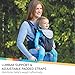 Nuby Deluxe Baby Carrier: Newborn to Toddler with Lumbar Support for 7.7-32.8 lb. (3.5-14.9 kg) | Lightweight Breathable Mesh Fabric | Bonus Teether | Removeable Baby Drool Bib | Color: Grey