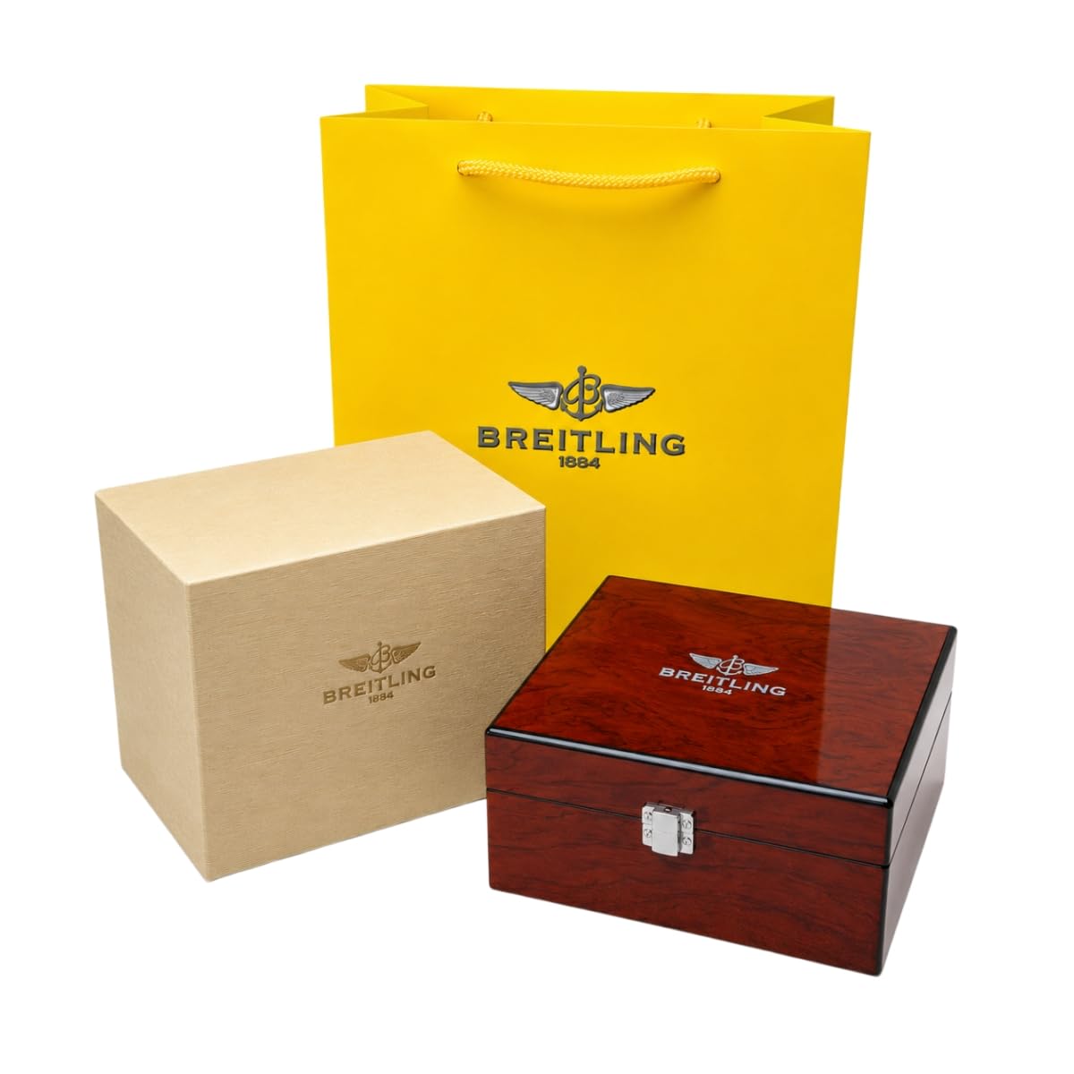 Caja de Relojes de Madera Organizador de Reloj Individual con Almohadilla Blanda e Interior Liso Superficie Texturizada para Breitling Chronomat