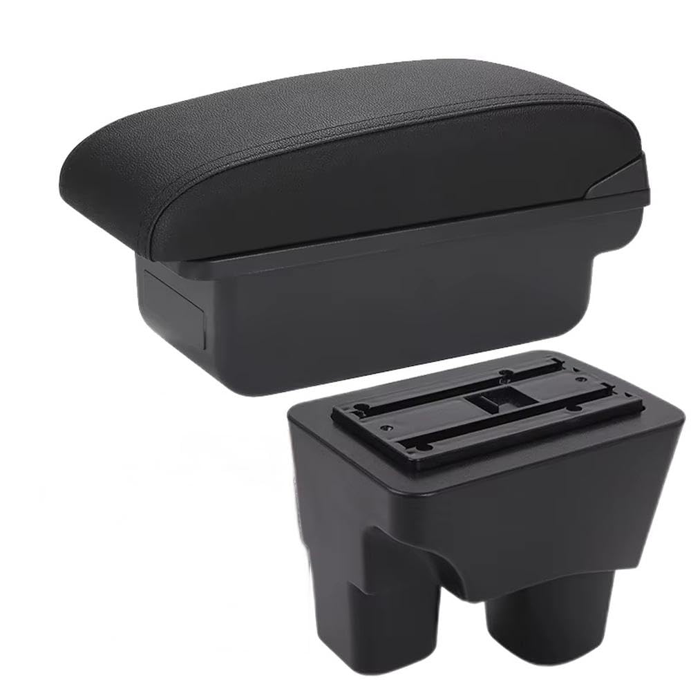 FSOZDBBPL For Chevrolet Onix 2020-2024 Car Armrest Box Storage Box Interior Retrofit Parts Interior Parts(C2 black line No USB)