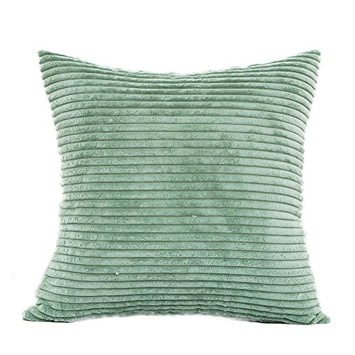 Westeng 1 pcs Fundas de Cojines Pana Rayas de Maíz Color Sólido...