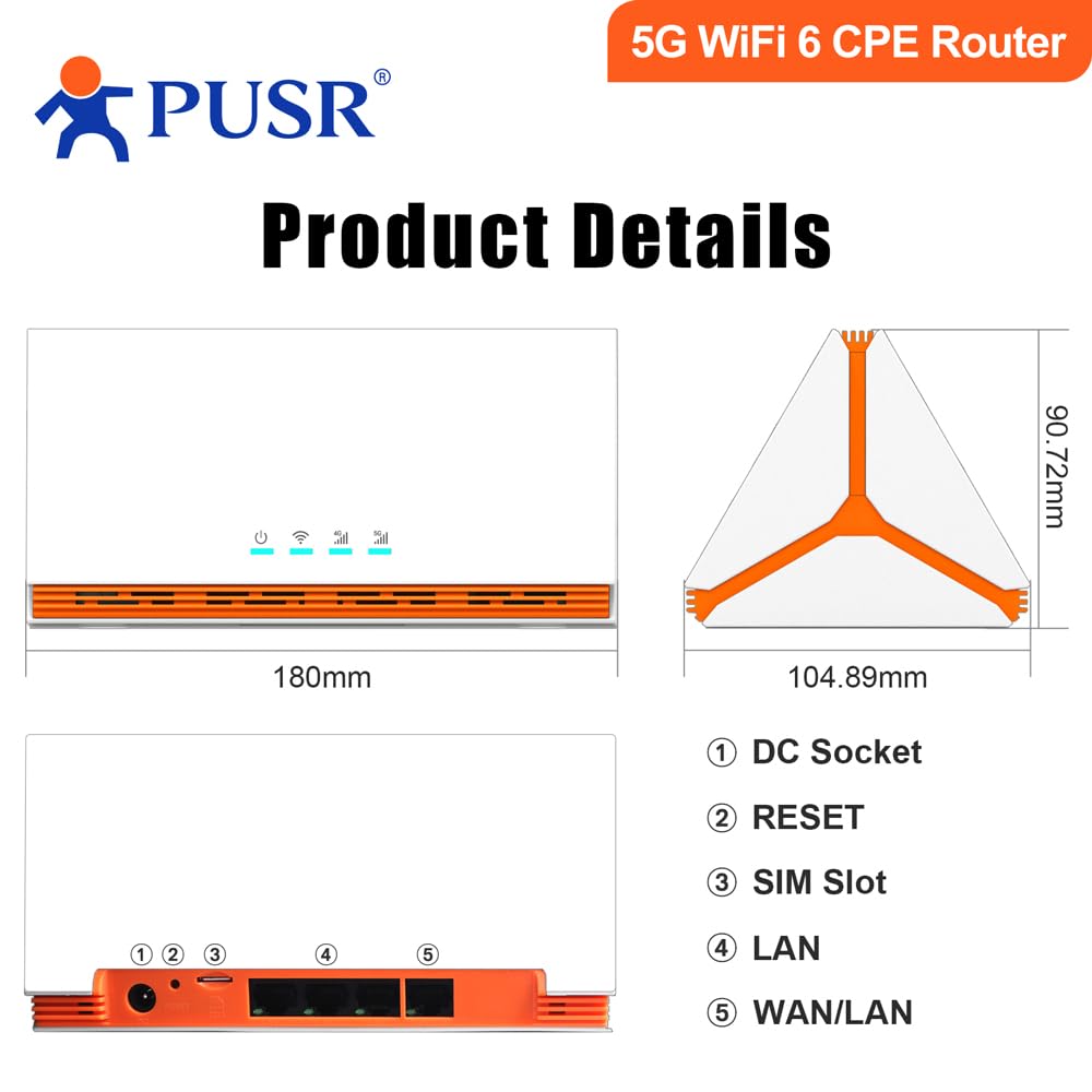 Router dual band globale WiFi6 AX3000 CPE Qualcomm IPQ5018 4*Gigabit Porte FWA fino a 3000Mbps U200c