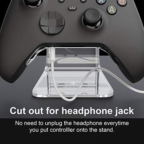 Image of SAVAGE RAVEN Skull & Co. Phantom Stand Bundle: Transparent Controller Stand Holder + Black Thumb Grips [Compatible for Xbox /Elite /Elite2 Controller]