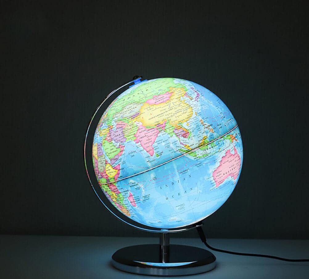 地球儀 英語表記タイプ 英字 ネイビーブルー Amazon | 地球儀 直径20/23/30cm 世界地図 英字表記 卓上 コンパクト