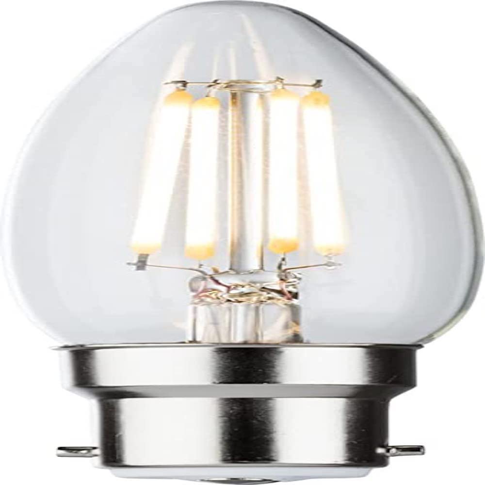 230V 4W LED BC Clear Candle Filament Lamp 2700K Dimmable