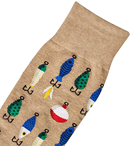 Hot Sox Men's Fun Fishing and Outdoors Crew 1 Pair Pack-Cool & Funny Novelty Fashion Socks - Image 4